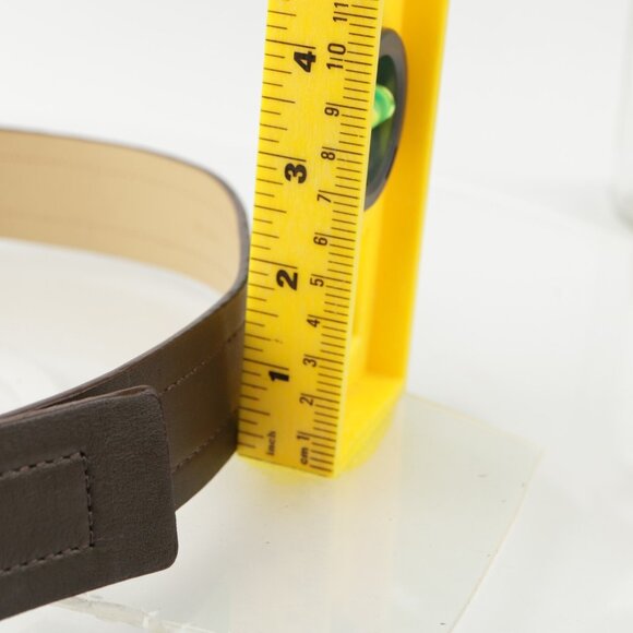 Via Spiga Womens Belt Size Medium M Brown Leather Ring Buckle Elegant Dress - Picture 6 of 12
